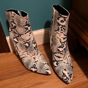 Snake Print Boots